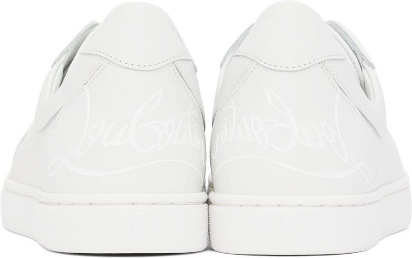 Christian Louboutin White Elo Loubi Flat Sneakers
