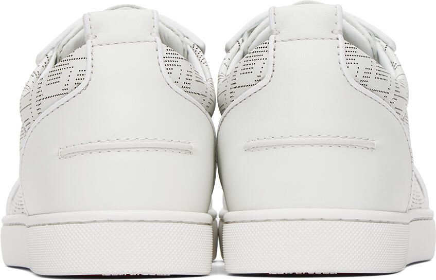 Christian Louboutin White Louis Junior Spikes Sneakers