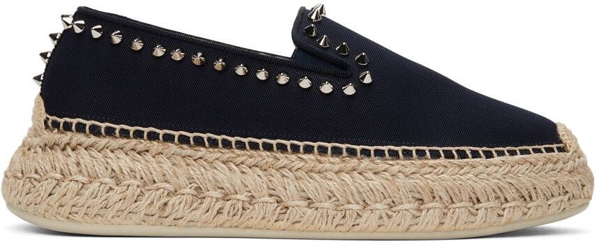 Christian Louboutin Navy Espaboat Espadrilles