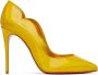 Christian Louboutin Yellow Hot Chick 100mm Heels - Thumbnail 1