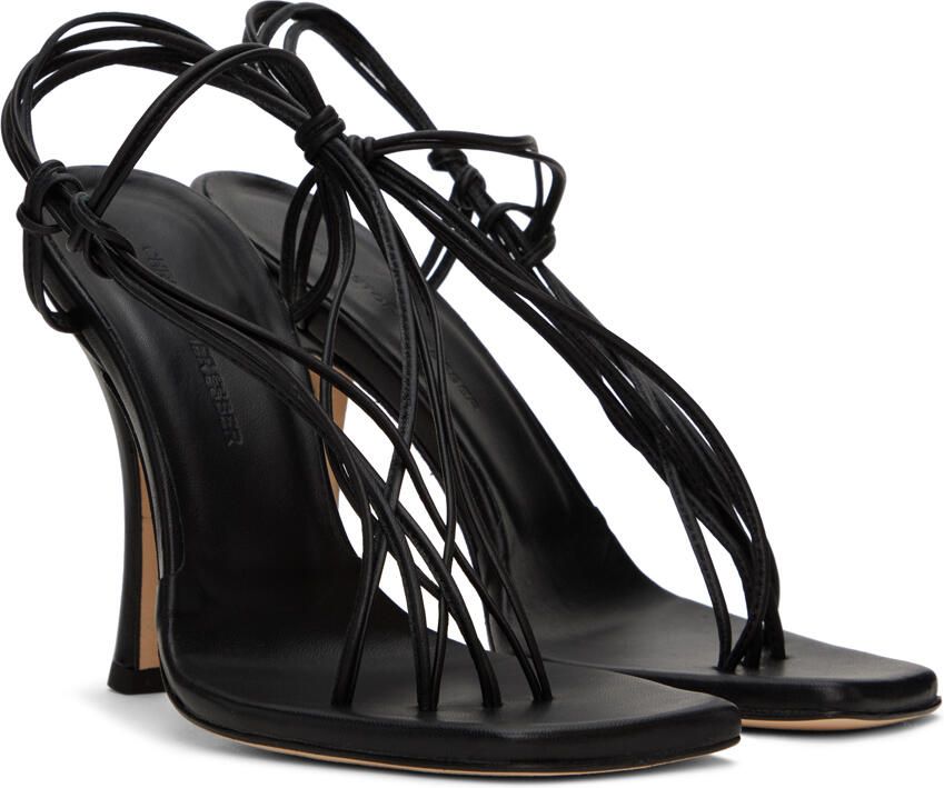 Christopher Esber Black Rosa Strappy Heels - Picture 3
