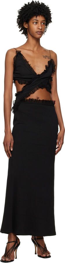 Christopher Esber Black Rosa Strappy Heels - Picture 4