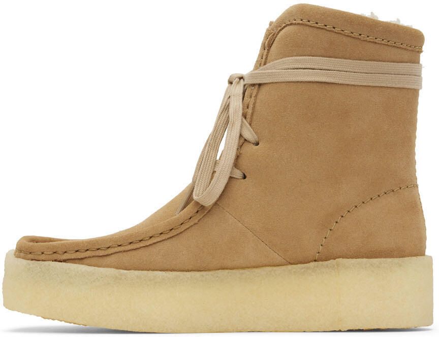 Clarks Originals Beige Wallabee Cup Hi Boots - Picture 3