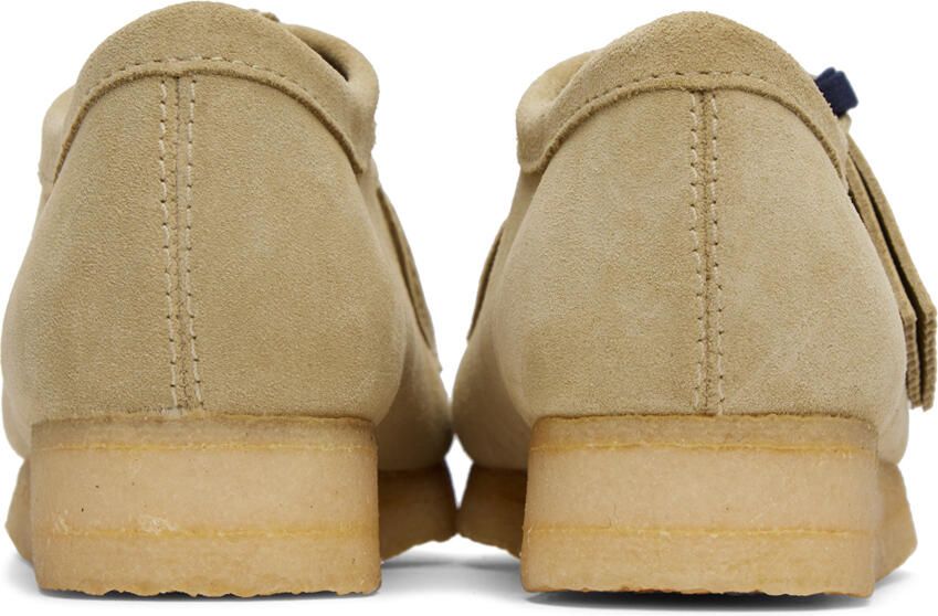 Clarks Originals Beige Suede Wallabee Derbys - Picture 3