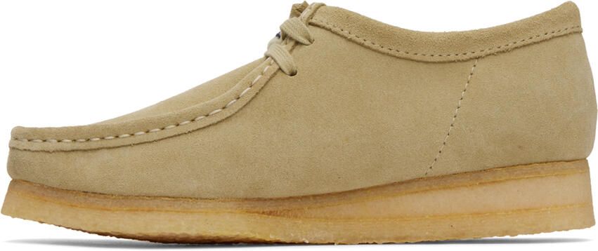 Clarks Originals Beige Suede Wallabee Derbys - Picture 13