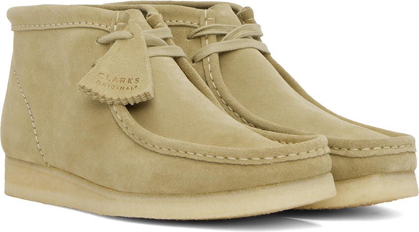 Clarks Originals Beige Wallabee Desert Boots - Picture 5