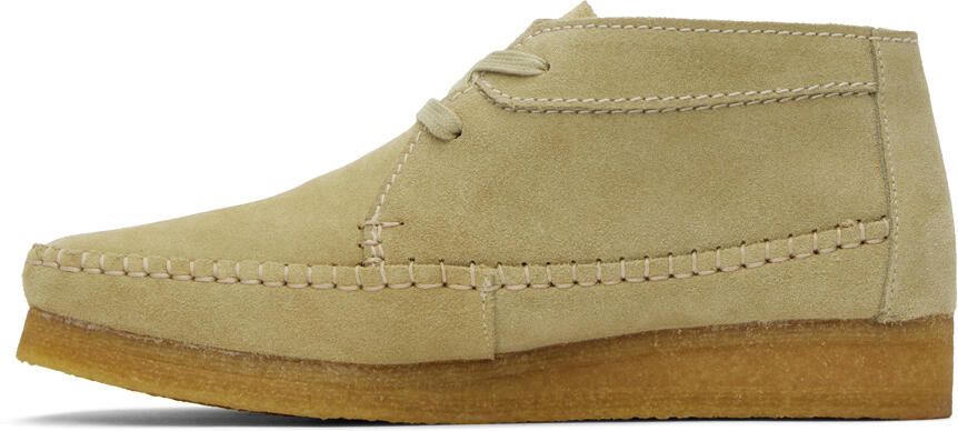 Clarks Originals Beige Weaver Desert Boots - Picture 6