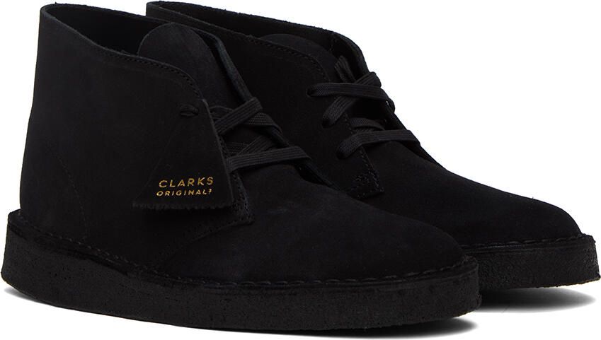 Clarks Originals Black Suede Coal Desert Boots - Picture 3