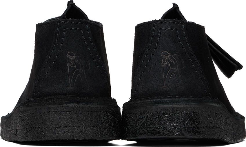 Clarks Originals Black Suede Desert Trek Derbys - Picture 2