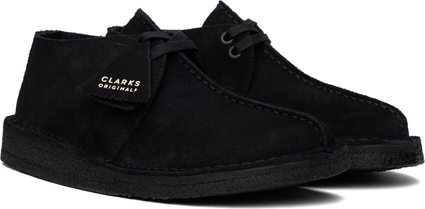 Clarks Originals Black Suede Desert Trek Derbys - Picture 3
