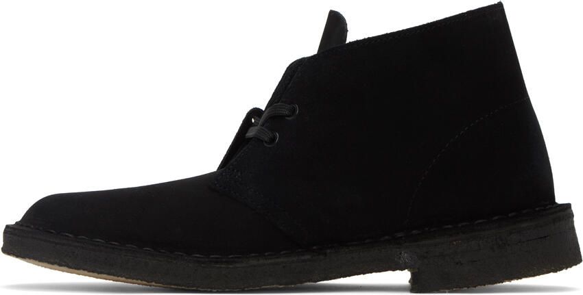 Clarks Originals Black Lace-Up Desert Boots - Picture 6
