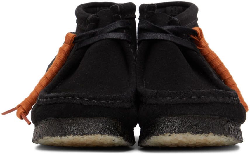 Clarks Originals Black Suede Wallabee Desert Boots - Picture 5