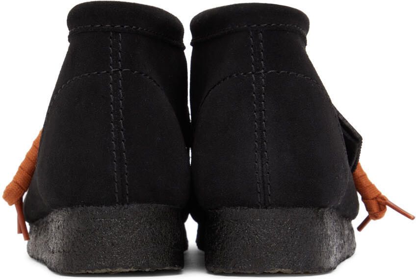 Clarks Originals Black Suede Wallabee Desert Boots - Picture 4
