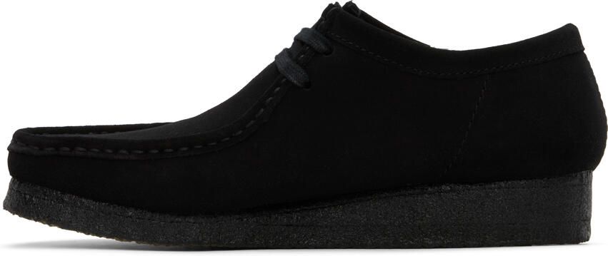 Clarks Originals Black Suede Wallabee Derbys - Picture 8