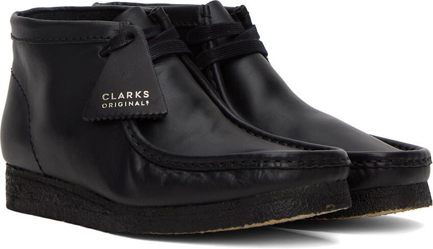 Clarks Originals Black Wallabee Desert Boots - Picture 4