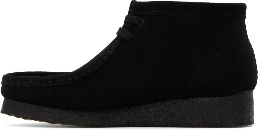 Clarks Originals Black Wallabee Desert Boots - Picture 3