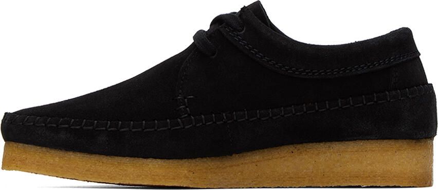 Clarks Originals Black Weaver Derbys - Picture 3