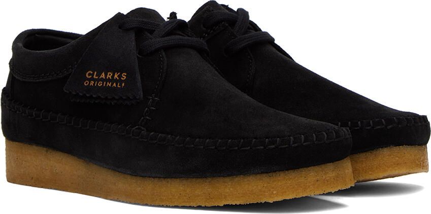 Clarks Originals Black Weaver Derbys - Picture 2