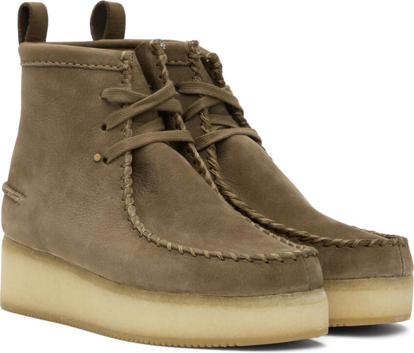 Clarks Originals Brown Wallabee Craft Boots - Picture 2