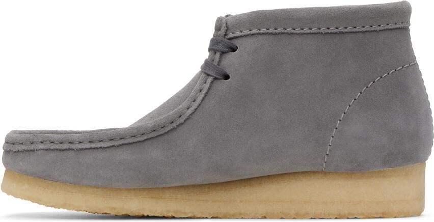 Clarks Originals Gray Wallabee Desert Boots - Picture 3