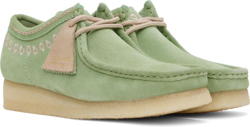 Clarks Originals Green Wallabee Oxfords - Picture 2