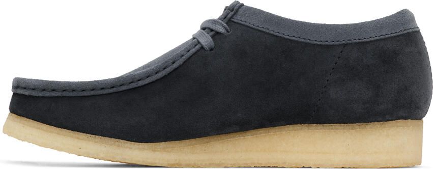 Clarks Originals Navy Wallabee Derbys - Picture 4