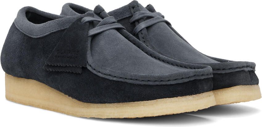 Clarks Originals Navy Wallabee Derbys