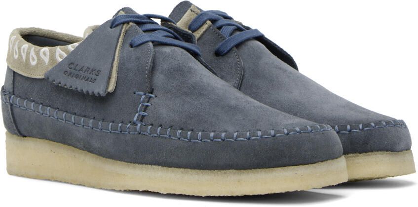 Clarks Originals Navy Weaver Derbys - Picture 2