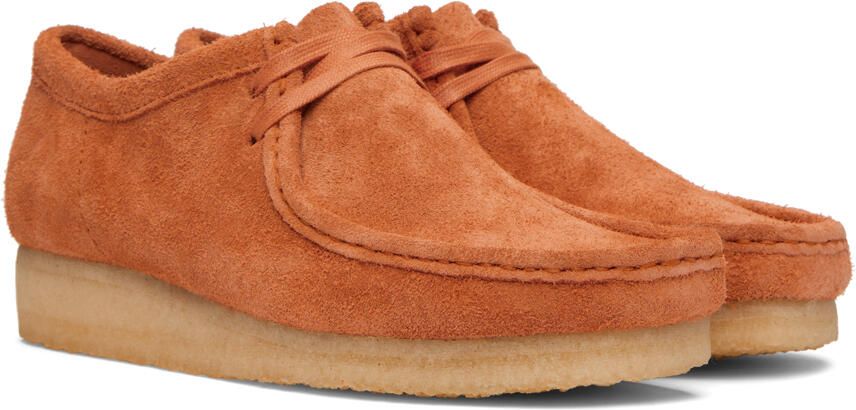 Clarks Originals Orange Wallabee Derbys - Picture 2