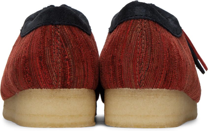 Clarks Originals Red & Navy Wallabee Derbys