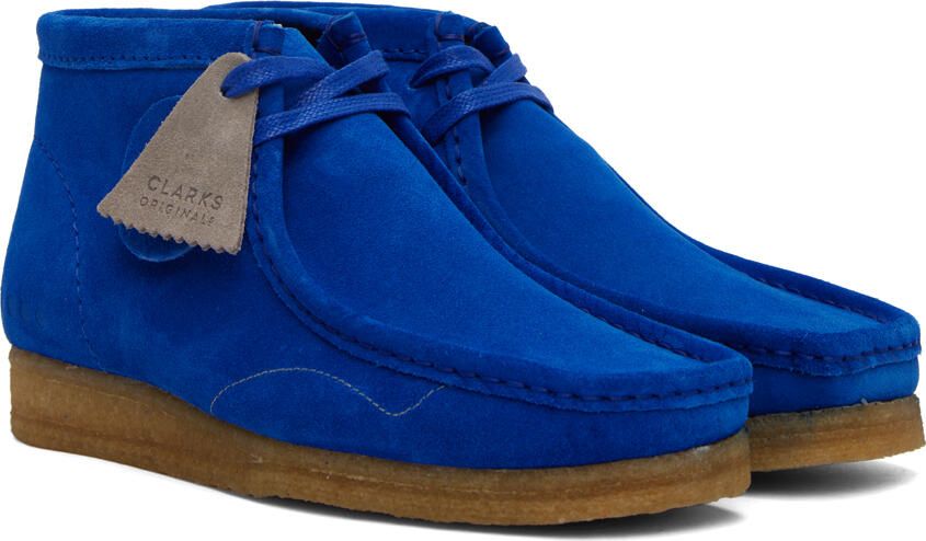 Clarks Originals SSENSE Exclusive Blue Wallabee Derbys - Picture 2