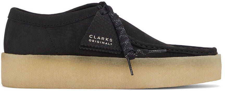 Clarks Originals Black Nubuck Wallabee Cup Lace-Up Shoes - Picture 8