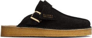 Clarks Originals Black Trek Mules