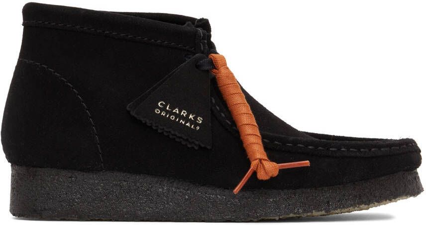 Clarks Originals Black Suede Wallabee Desert Boots