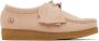Clarks Originals Pink Faux-Suede Wallabee Oxfords - Thumbnail 1
