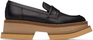 Clergerie Black Banel Loafers