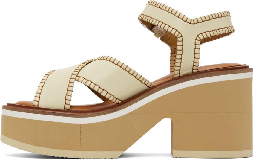 Clergerie Off-White Charline Heeled Sandals - Picture 3