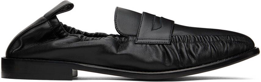 CO Black Leather Loafers