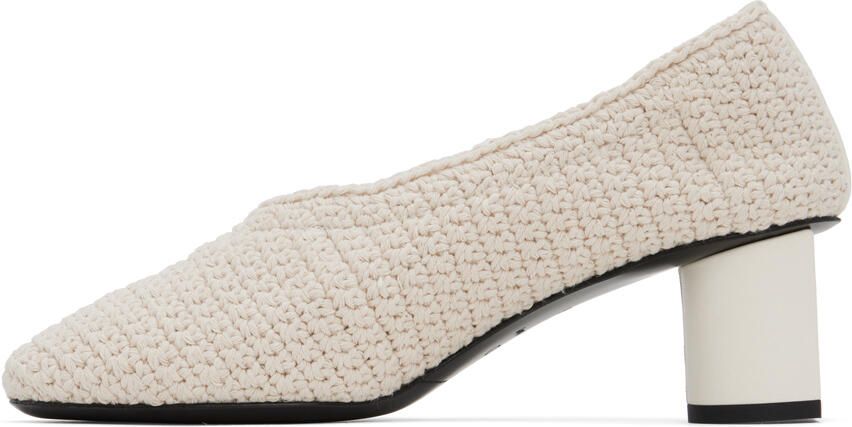 CO Off-White Crochet Heels - Picture 3