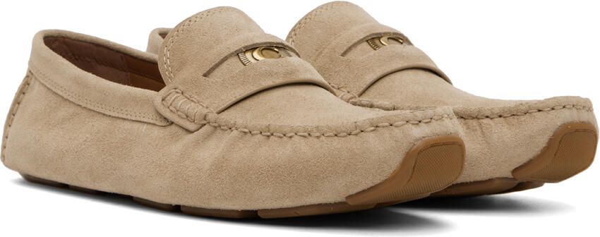 Coach 1941 Beige Coin Loafers - Picture 2