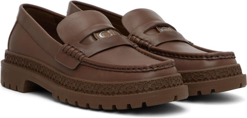Coach 1941 Brown Coin Loafers - Picture 2
