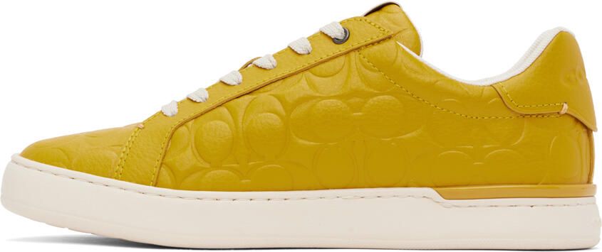 Coach 1941 Yellow Lowline Signature Sneakers - Picture 4