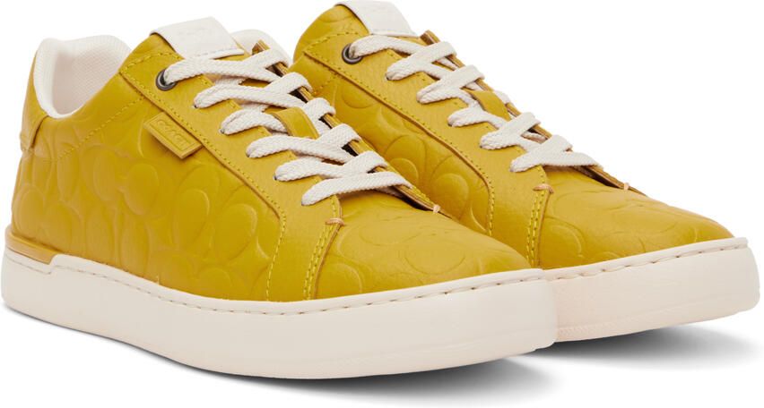 Coach 1941 Yellow Lowline Signature Sneakers - Picture 3