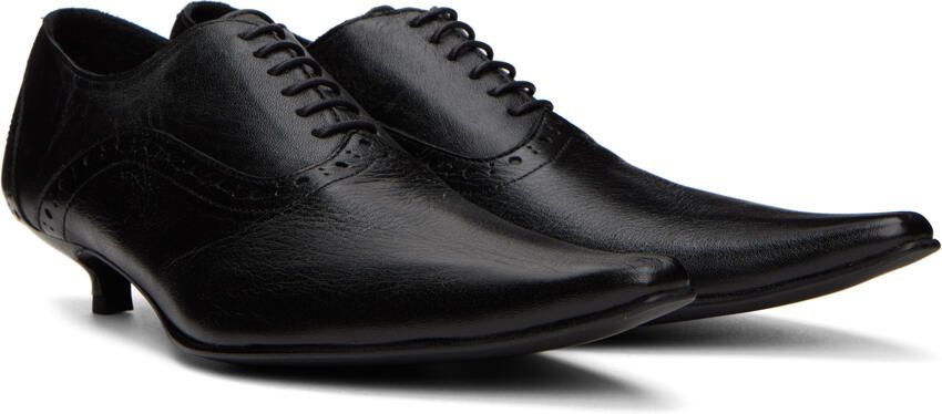 Comme des Garçons Black Kitten Heel Oxfords - Picture 2