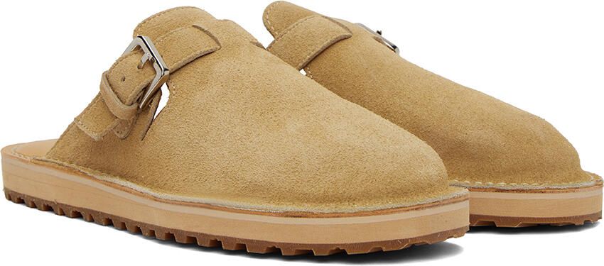 Comme des Garçons Homme Beige Pin-Buckle Loafers - Picture 2