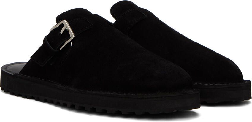 Comme des Garçons Homme Black Pin-Buckle Loafers - Picture 2
