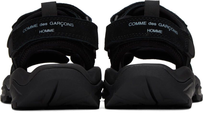 Comme des Garçons Homme Black Velcro Strap Sandals