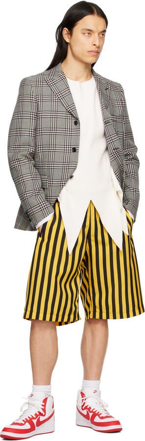 Comme des Garçons Homme Plus Red & White Nike Edition Terminator High Sneakers - Picture 2