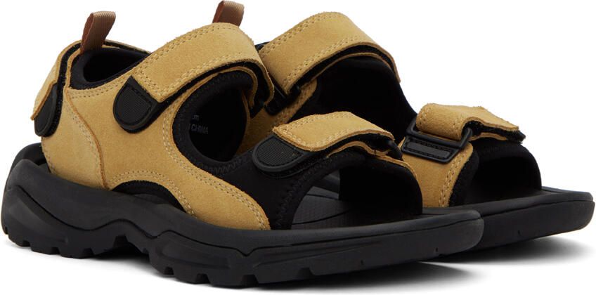 Comme des Garçons Homme Tan Velcro Strap Sandals - Picture 2