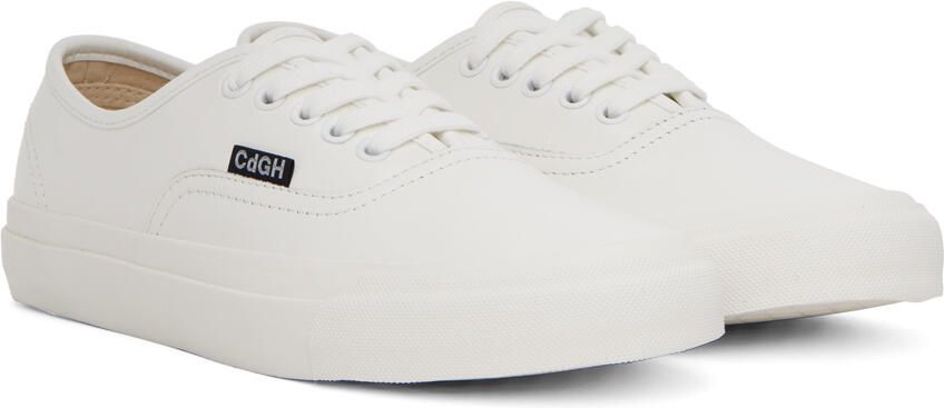 Comme des Garçons Homme White Paneled Sneakers - Picture 2